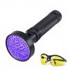 UV Flashlight Pet Urine Detector Black Light 100 LED 395NM Blacklight with UV Sunglasses Handheld