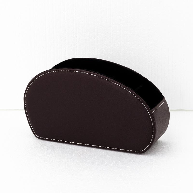 Remote Control Desktop Organizer Desktop Organizer PU Leather Cosmetic Five Compartments Organizer Box