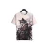 Fashion Print Cat Pattern T-Shirt Men's Casual Comfortable Short Sleeve Top Animal Cat Print