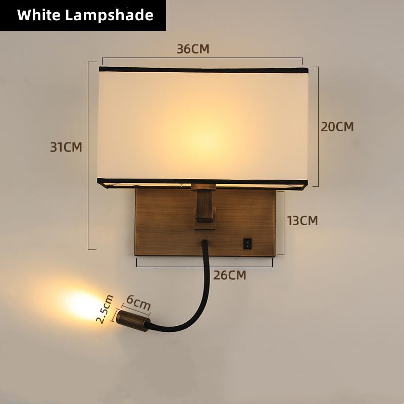 Современный светодиодный настенный светильник с 3 Вт прожектором E27, скандинавское внутреннее настенное бра, освещение для спальни, прикроватные светильники для домашнего декора