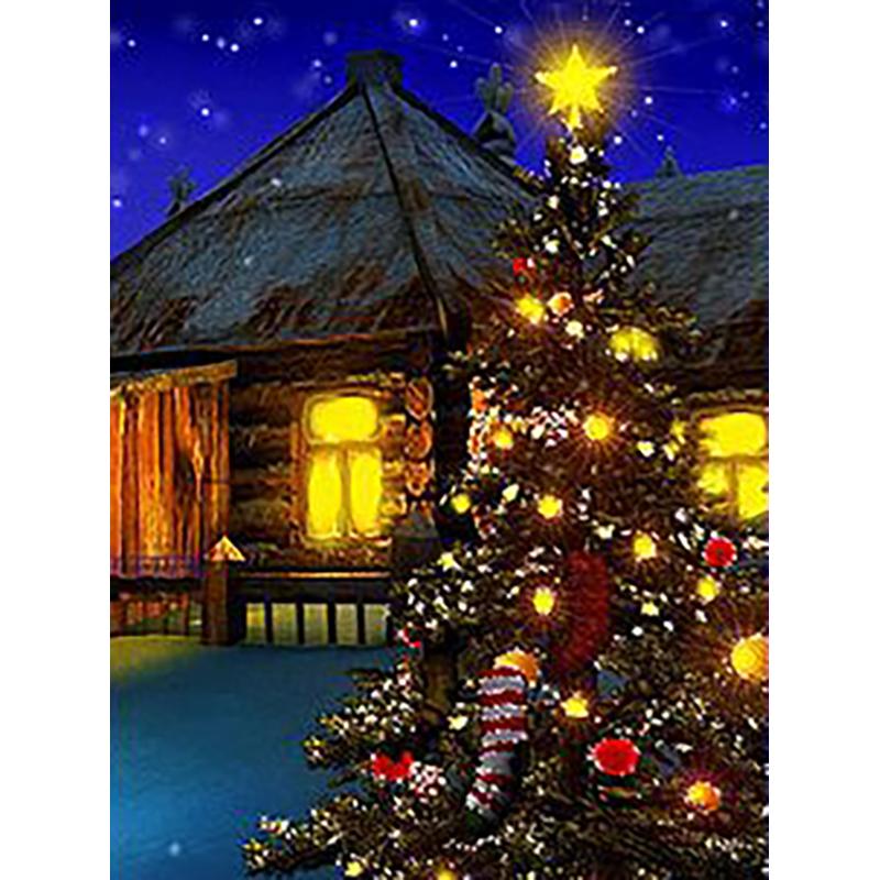 DIY Christmas Tree 5D Diamond Painting Full Round Drill Cartoon Diamond Embroidery Cross Stitch Kit Home Decor Wall Art Gift