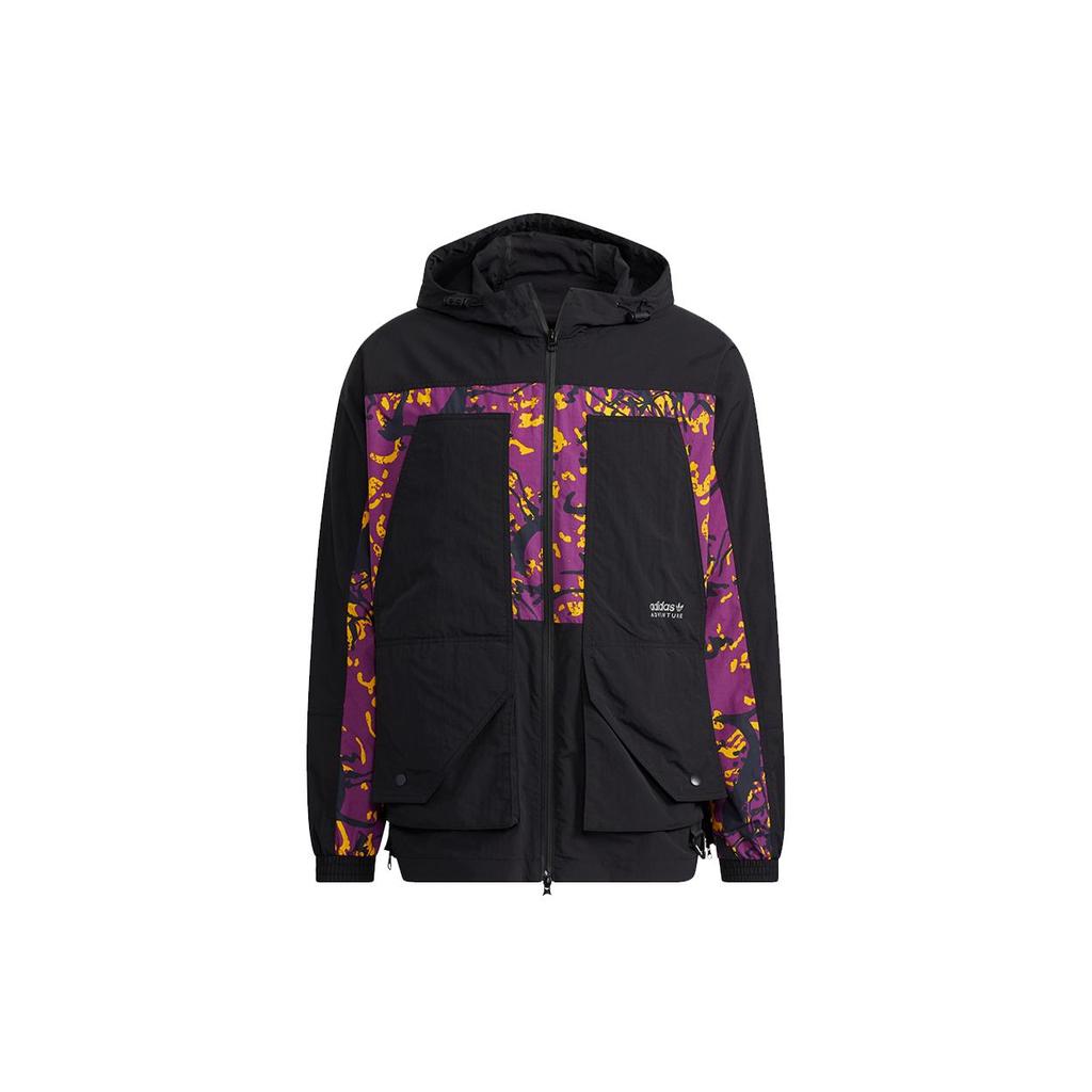 Adidas Originals Jackets Men's Black Hooded Moderate Other H46701