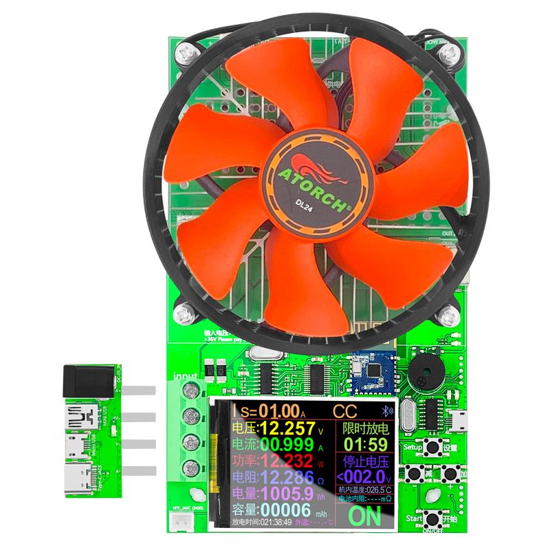 DL24/P 150 Вт/180 Вт 2,4" DC USB Тестер Электронная нагрузка 18650 Монитор емкости автомобильного аккумулятора Разряд Заряд Измеритель мощности Проверка