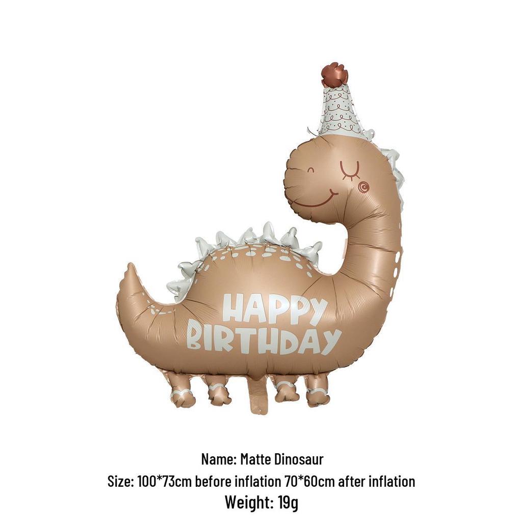 Cute Matte Frosted Teddy Bear & Rainbow Aluminum Balloons for Kids' First Birthday Decorations