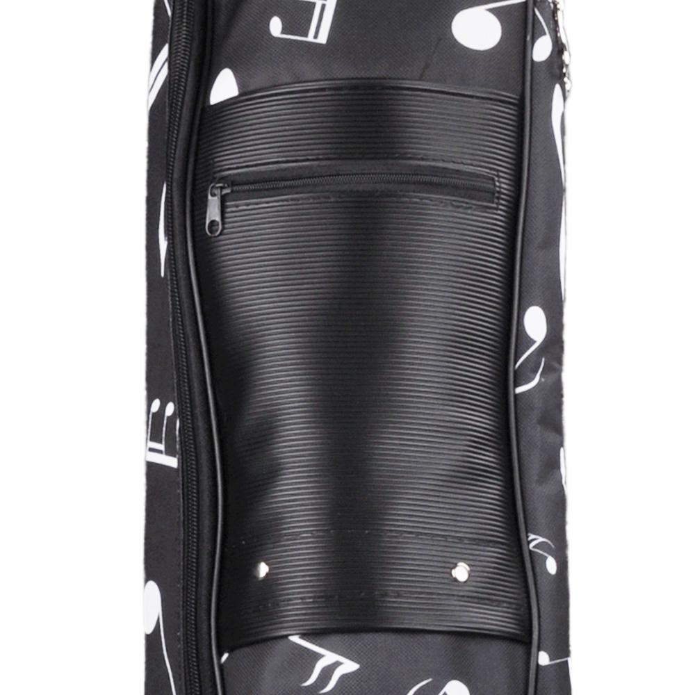 40 / 41 Inch Musical Note Folk Acoustic Guitar Case Double Straps Canvas Pad 10mm Cotton Thickening