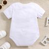 Хлопковый комбинезон для новорожденного с принтом «Скоро» и короткими рукавами, боди для младенцев