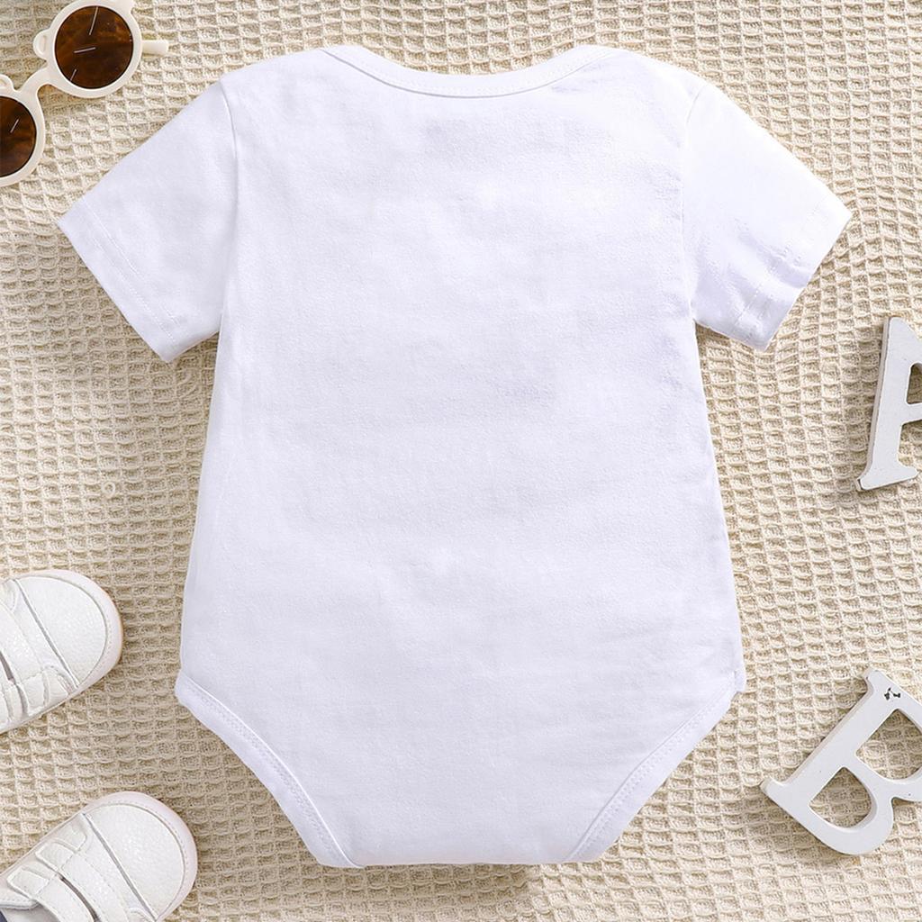 Хлопковый комбинезон для новорожденного с принтом «Скоро» и короткими рукавами, боди для младенцев