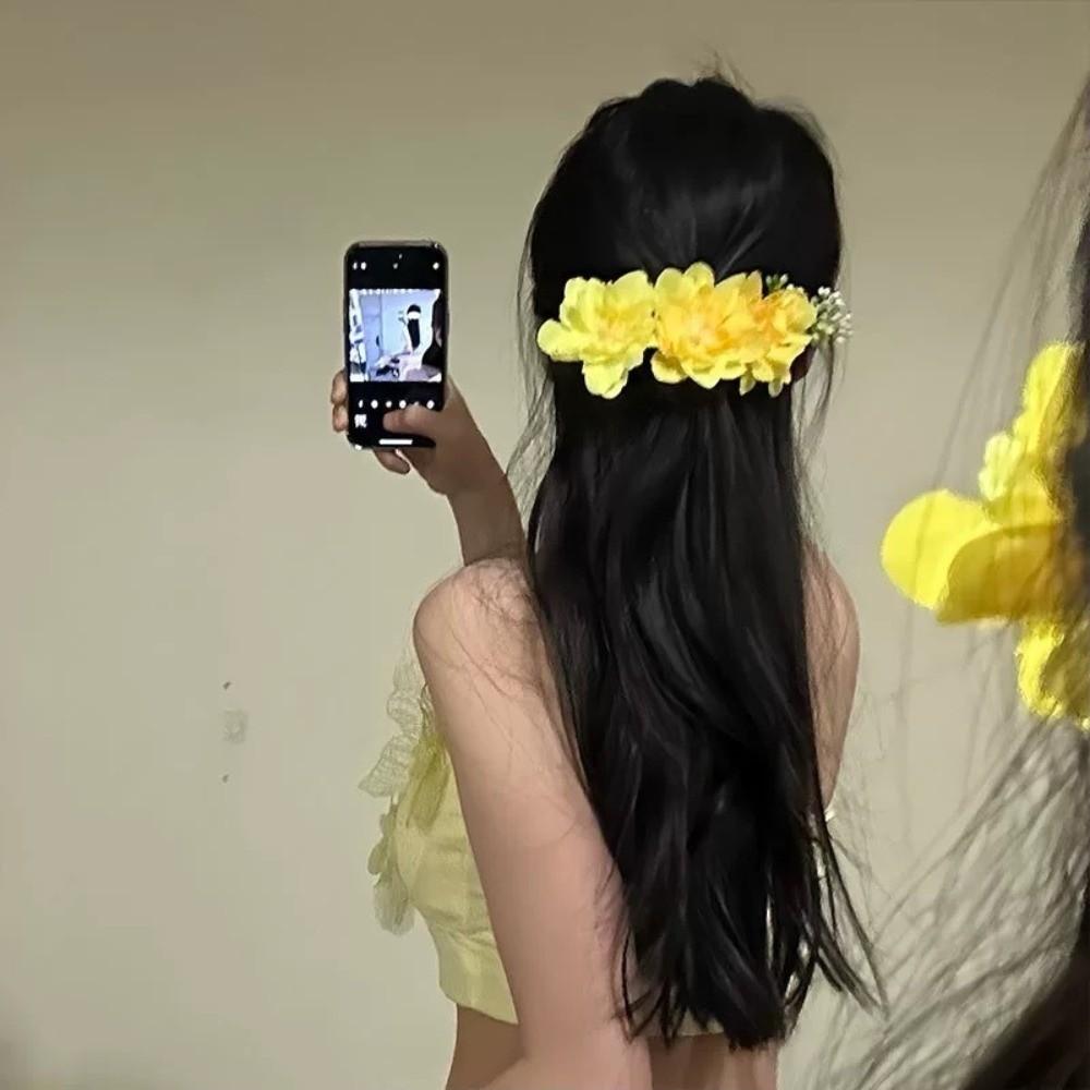 Craftsmanship Simulation Flower Hair Clip Cherry Blossom Headdress Hair Accessory