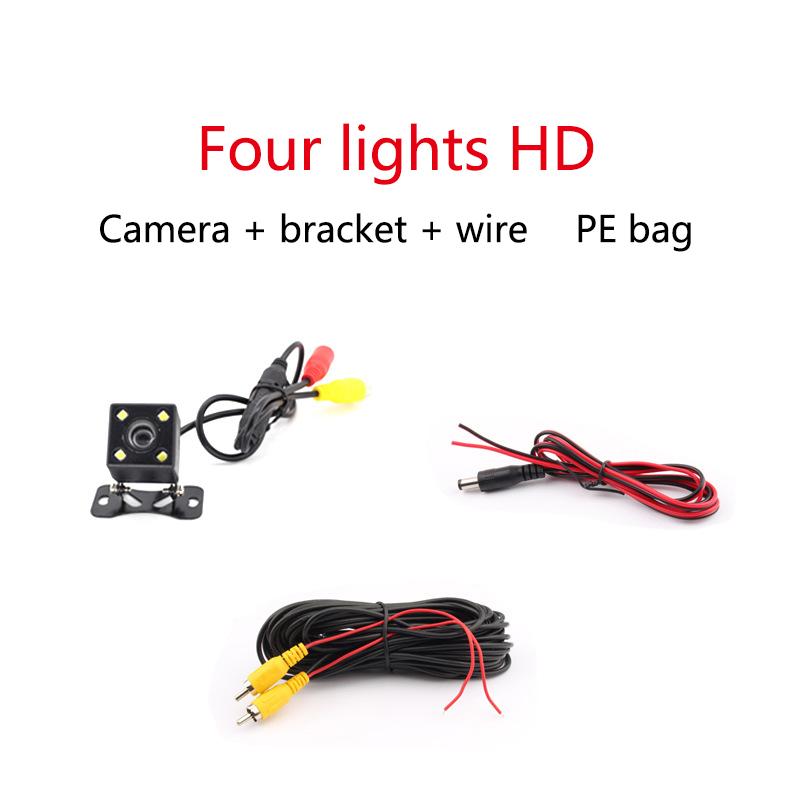 Led Night Vision Car Rear View Camera With Video Cable Universal Reverse Camera Color Image Waterproof Auto Backup Monitor Hd