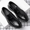 2025 Новые дизайнерские туфли из кожи на высокой подошве для мужчин, модные повседневные черные туфли, мужские весенне-осенние лоферы на платформе