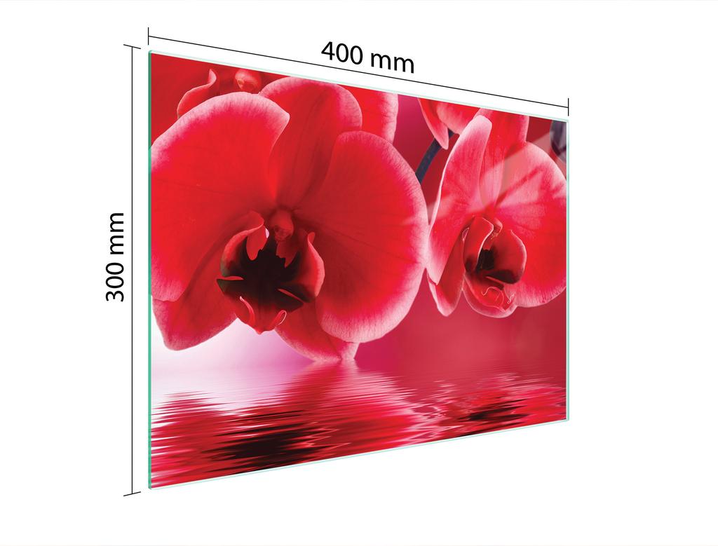SZKLANA DESKA DO KROJENIA 40x30 ORCHIDEA