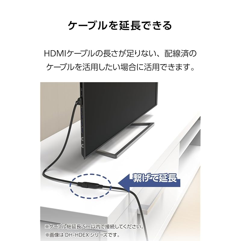 Удлинительный кабель HDMI ELECOM 50 см Premium 4K2K (60Гц) [Премиум HDMI(р) Сертифицированный стандарт кабеля] 18 Гбит/с для телевизоров, ПК, игровых консолей и т. д.. eARC Черный