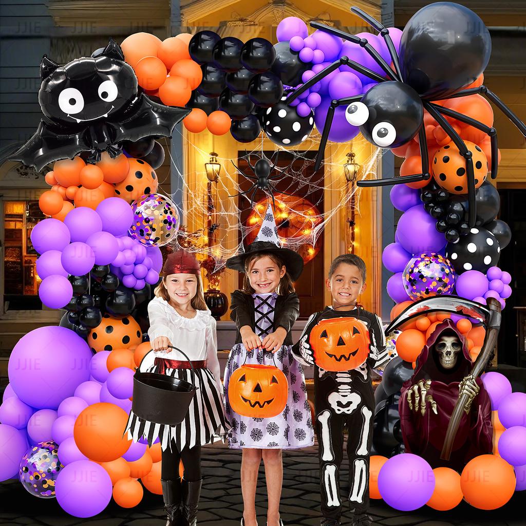 Orange Balloon Set Halloween Balloon Decoration Wedding Opening Event Scene Arrangement
