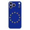 Мягкий прозрачный чехол из ТПУ для телефона iPhone 17 Air 16E 16 11 15 14 Pro MAX 12 13 7 8 Plus SE Пасхальный чехол Защита со всех сторон Флаг ЕС