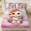 Animal Personality Pattern Sheet Three-Piece Digital Printed Sheet Bedding Set Adult Children