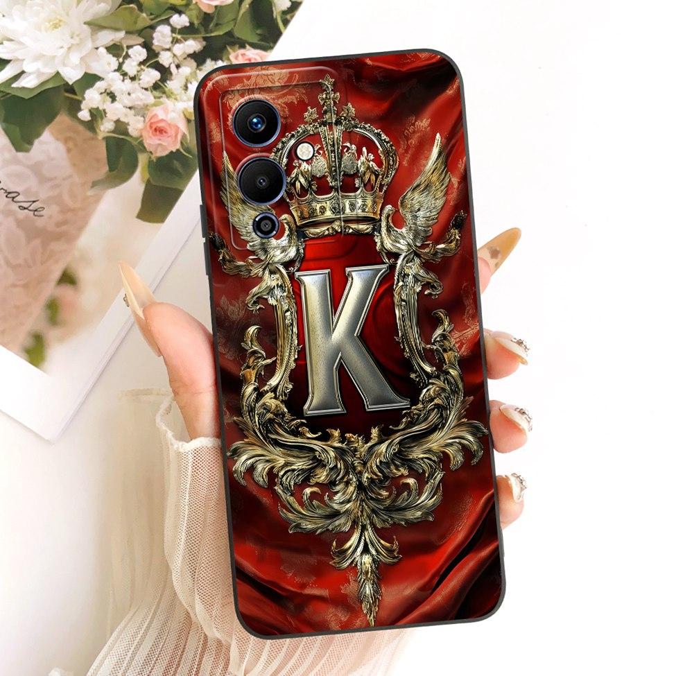 Чехол для телефона Infinix Note 12 5G X671 12Pro 5G X671B Чехол для Infinix Note 12 Pro 5G Роскошные буквы 2D Расписной силиконовый корпус