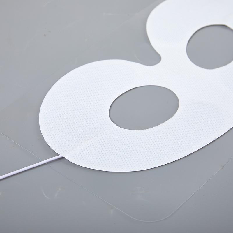 Нетканый самоклеящийся чехол для маски для глаз Ems Tens, электродная накладка для электронного массажера с импульсной терапией и отверстием для штекера