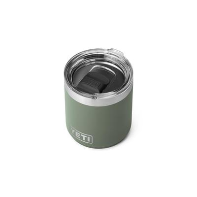 YETI Rambler 10 унций Штабелируемый Низкий стакан Вакуумная изоляция Нержавеющая сталь с крышкой MagSlider Походный зеленый 2.0