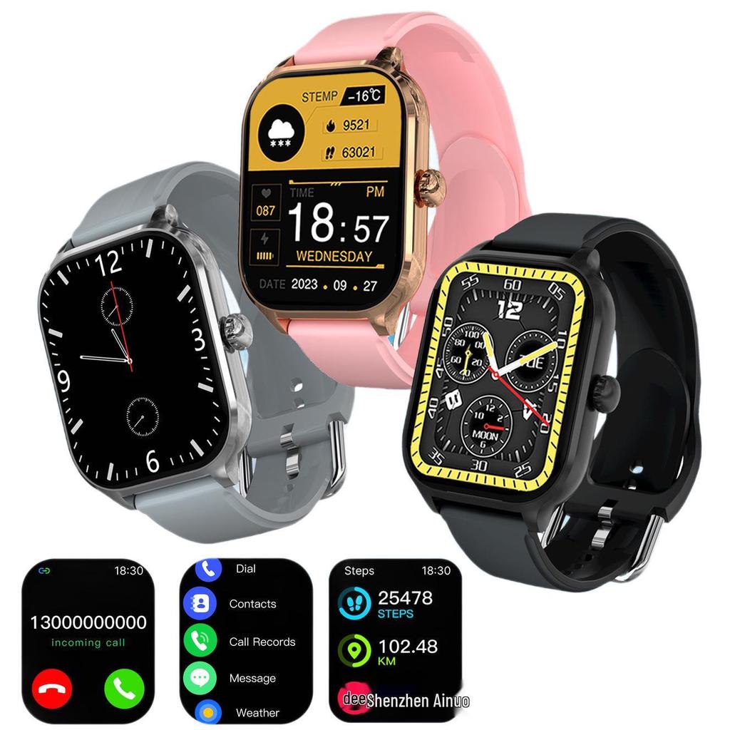 Умные часы H9PROMAX: Сенсорный экран, Звонки по Bluetooth, Спортивный браслет, Напоминание о сообщениях, Унисекс.