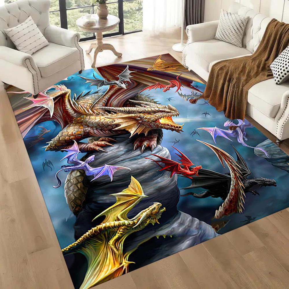 Gothic Style Floor Rug Office Rug Perfect for Dormitory Outdoor Dining Room Hallway Antislip Carpet Anime Office Decor Spiritual Gift