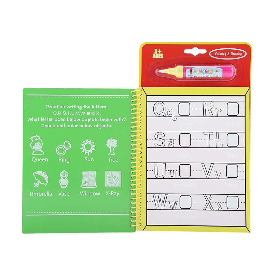Портативная раскраска для рисования на воде для детей, обучающая игрушка для рисования (Письмо)