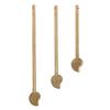 3PCS Cabinet Key Latch Leaf Shaped Cabinet Locking Pin Brass Chinese Latch Bolt For Home Furniture