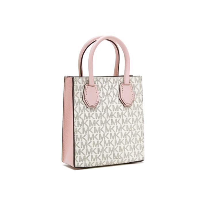 Michael Kors MK Mercer Монограмма Color Block Логотип Подвеска Коммутерный стиль Искусственная кожа Музыкальная партитура Сумка Мини Женские Сумки 35T1GM9C0I-640