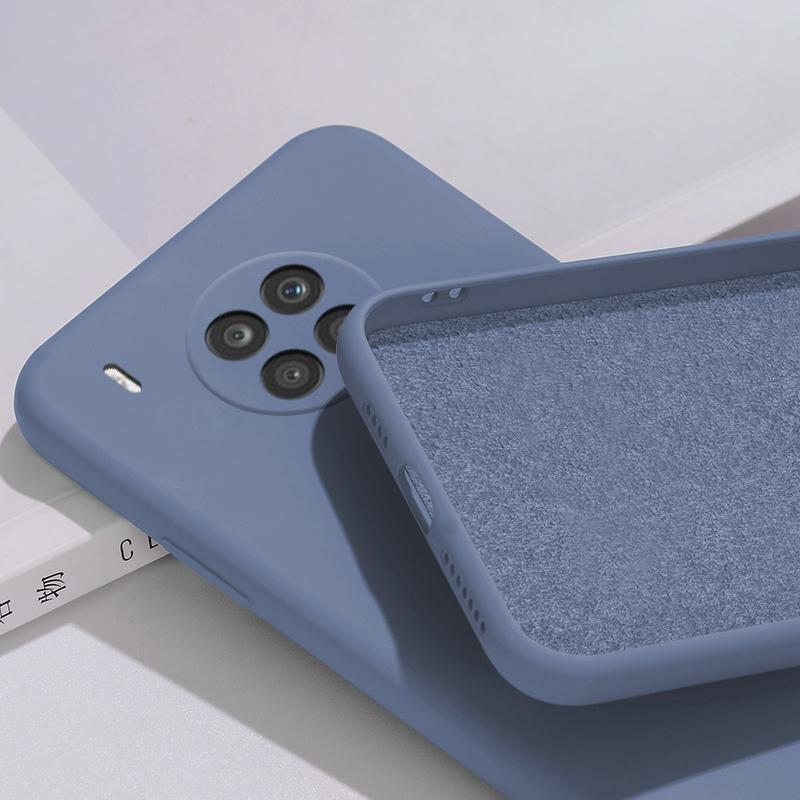 Мягкий жидкий силиконовый чехол для телефона HUAWEI HONOR 50/50 Lite 50Lite/50 Pro с ощущением детской кожи