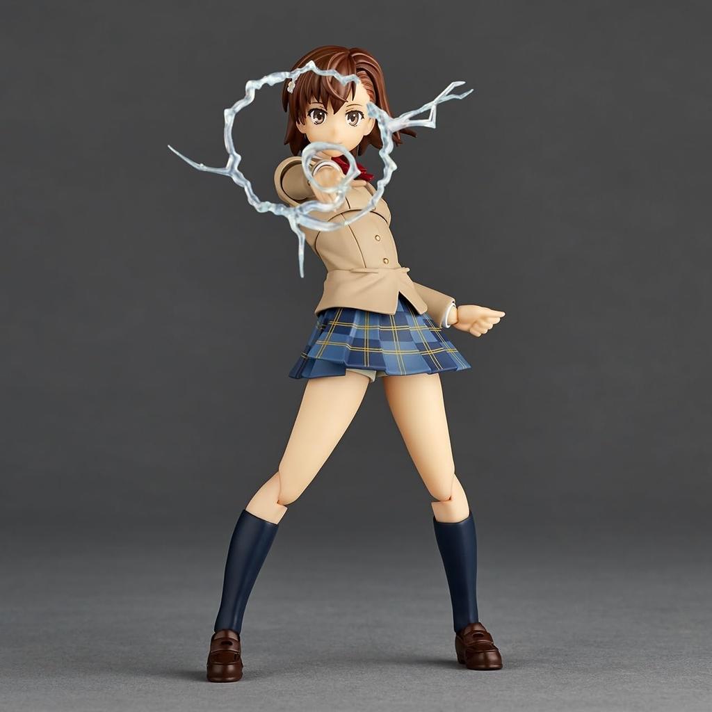 Revoltech Amazing Yamaguchi A Certain Scientific Railgun Misaka Mikoto Winter Uniform Ver.