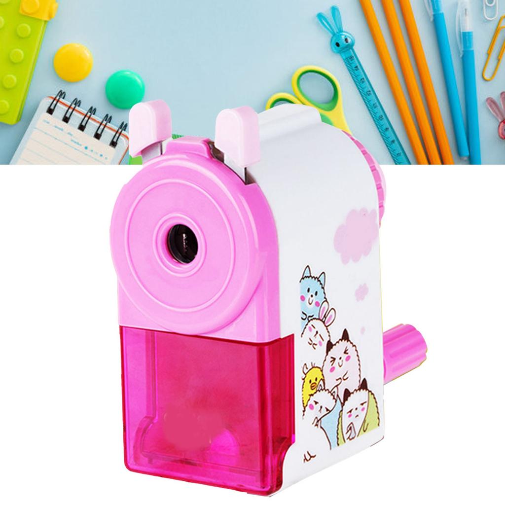 Rotating Pencil ener Cute Portable Efficient Hand Crank Manual Pencil ener for Students