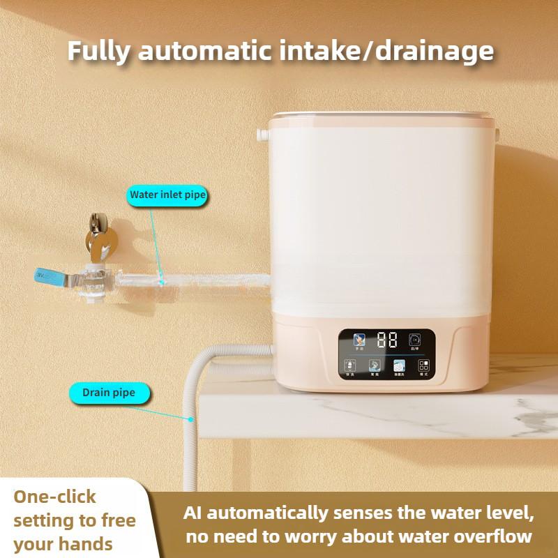 10 л Большая емкость Мини электрическая стиральная машина Бытовая интеллектуальная автоматическая машина для стирки одежды Интегрированная машина