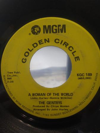 7inch Record GENTRYS A Woman Of The World Keep On Danc KGC189 MGM US Rock Used