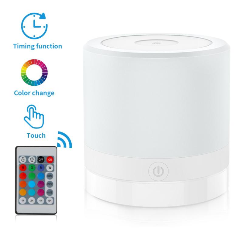 Rgb Colorful Night Light 7 Настольная лампа с регулируемой яркостью, меняющая цвет и ручкой для спальни