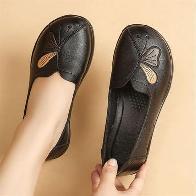 Женская обувь Комфортные женские мокасины без застежек Туфли для женщин Ручная работа Нитки для мамы Плоские туфли на низком каблуке Женская обувь