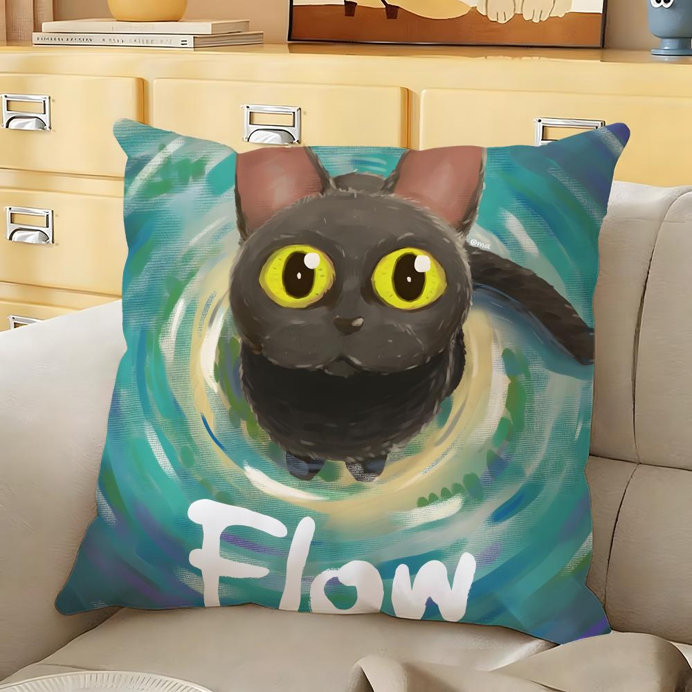 Cartoon movie FFlow Cushion Cover Soft Durable Reversible Pillow Cover Home Car MultiScene Daily Comfort Pillowcase