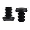 1 Pair Plastic Bar End Caps Anti-Vibration Bright Color Solid Wear-Resistant Bar End Plugs for Mountain Bikes