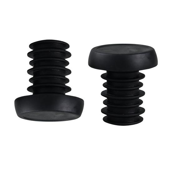 1 Pair Plastic Bar End Caps Anti-Vibration Bright Color Solid Wear-Resistant Bar End Plugs for Mountain Bikes
