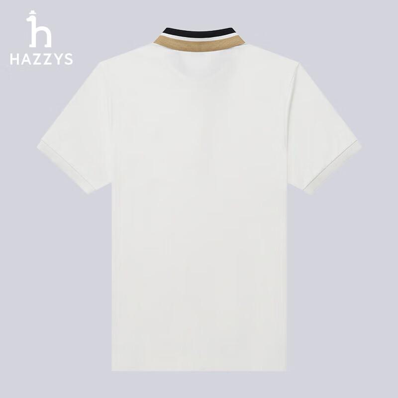 Мужская футболка-поло HAZZYS с коротким рукавом и золотым логотипом
