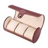 3 Slot Watch Box Travel PU Leather Roll Case Jewelry Storage Collector Organizer