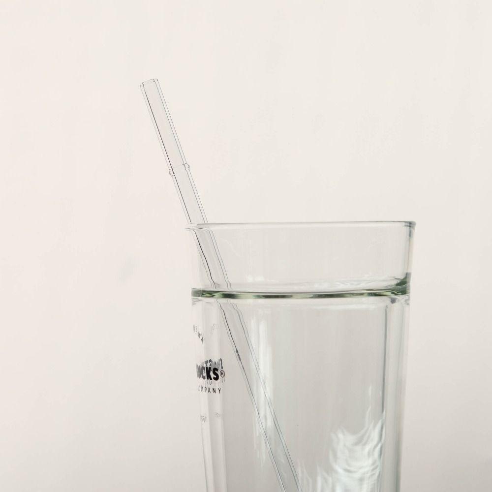 3Pcs 23cm Eco-friendly Straws for Smoothies Cocktails Glass Straws Long Heat-resistant Drinking Straws Cup Accessories