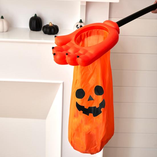 Сумка для сладостей на Хэллоуин, сумка для хранения конфет в форме ладони, многоразовый держатель для сладостей на Хэллоуин, аксессуары для вечеринок