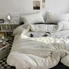 Bed Linen Bed Sheets Set Stripes Duvet Suit Cover Set Quilt Cover Bed Sheet Quilt Sets Queen Size Ins Blogger Comforter Sets