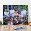 Украшение дома Холст Цифровая картина маслом Искусство DIY Картина по номерам Картина маслом по номерам