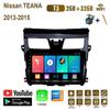 Автомобильный радиоприемник на базе Android Carplay для Nissan TEANA 2013-2015, мультимедийный видеоплеер, GPS-навигация, WIFI, 2 + 32 ГБ