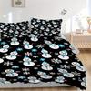3pcs Snowman Pattern Bedding Set, Ideal for Home Use, Suitable for Bedroom Decor (1*Duvet Cover + 1/2*Pillowcases, No Core) yy250821186