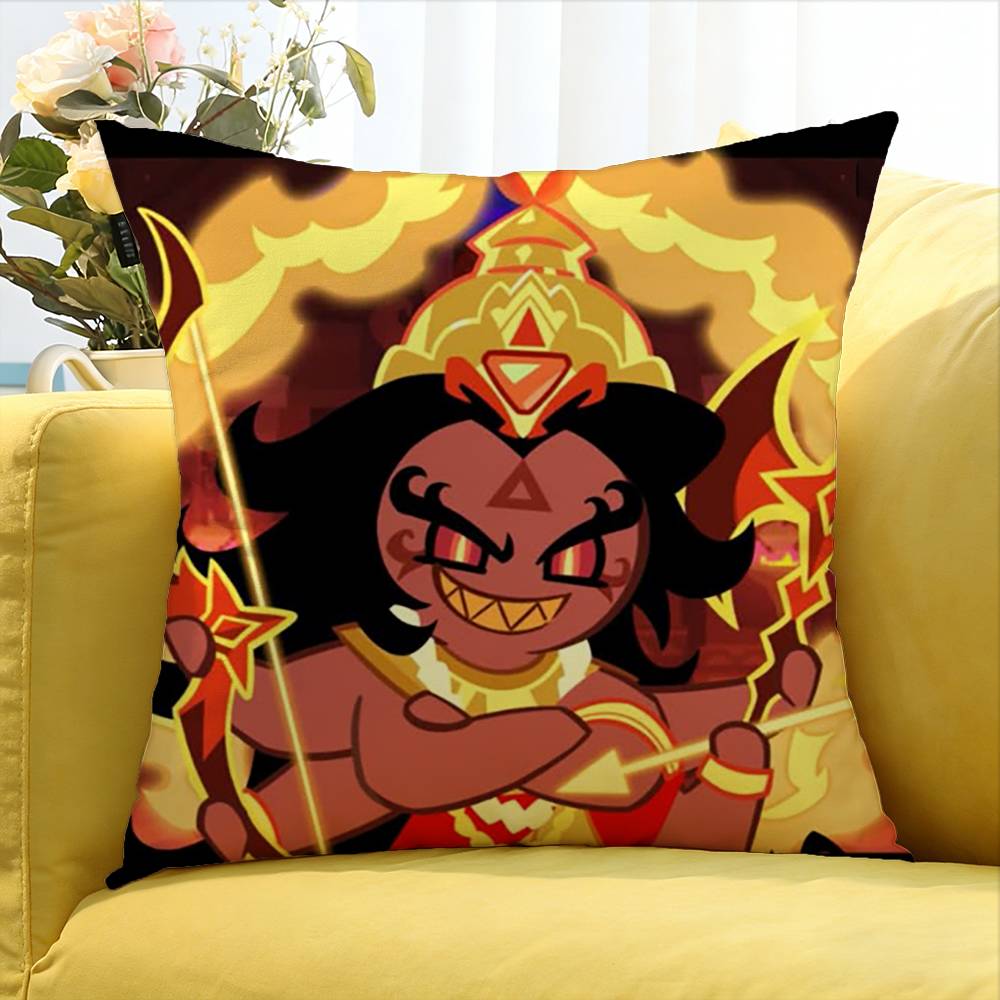 RRun Kingdom Burning Spice CCookie Various Sizes Square Pillow Case For Car Home Bedchamber Decor