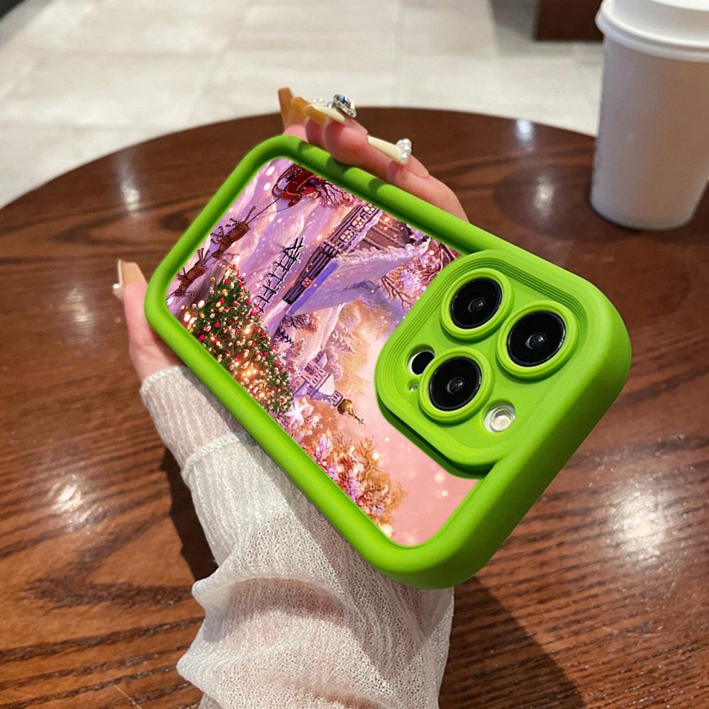 N114 Веселого Рождества desig art С Новым годом Мягкие чехлы для телефонов Angel Eyes для iPhone 16 15 14 13 11 Pro Max 8 7 6s Plus 12 XR XS Max Противоударный чехол