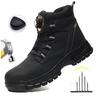 Waterproof Safety Boots Men Indestructible Steel Toe Work Boots Anti Stab Resistant Safety Shoes Para Hombre