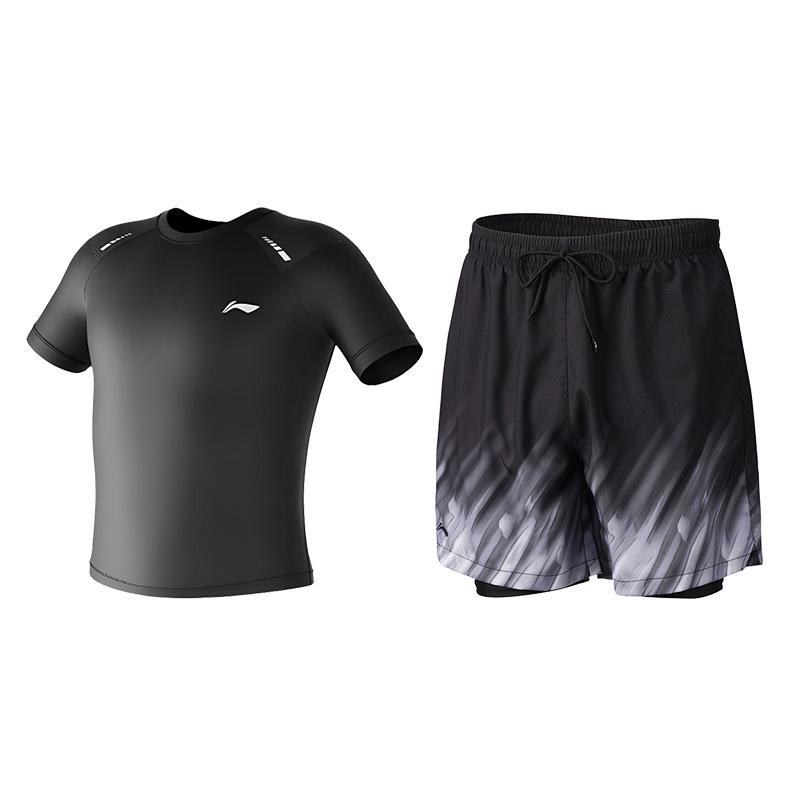 Li Ning Повседневная спортивная одежда Мужская Черный LNYW821-1
