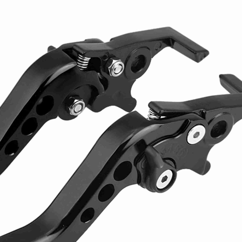 2pcs Red/Black Double Disc Brake Lever CNC Aluminum Brake Lever For Dual-Disc Motorcycle